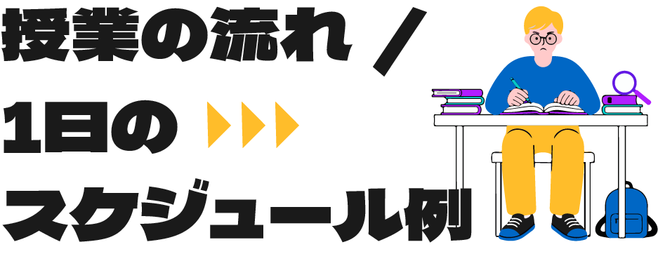 授業の流れ・1日のスケジュール例
